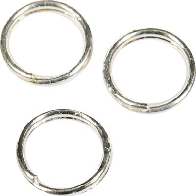 Creativ Company Splitring, d 5 mm, verzilverd, 30 stuk/ 1 doos
