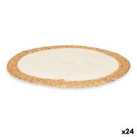 Placemat Kinvara TS23885-W TS23885-W Wit Bruin Katoen Zeealgen 35 x 0,6 x 35 cm (24 Stuks)