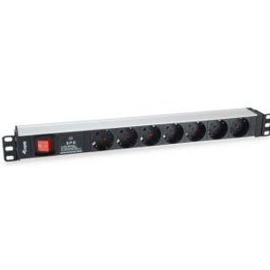 Equip 333309 power uitbreiding 1,8 m 7 AC-uitgang(en) Binnen Zwart, Wit