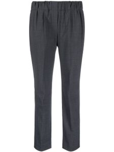 Brunello Cucinelli pantalon de tailleur à coupe courte - Gris