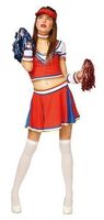 Cheerleader outfit dames 5-delig - thumbnail