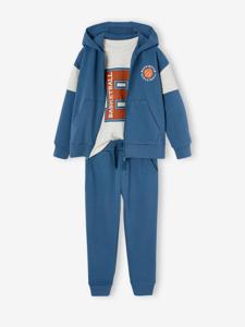 3-delige sportset jongens groenblauw