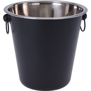 Zwarte champagnekoelers/wijnkoelers 3 liter - IJsemmers
