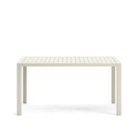 Kave Home - Culip buitentafel in aluminium met witte afwerking 150 x