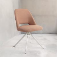 Jesper Home Eetkamerstoel 'Sasue' Draaibaar, Revolve White, kleur Luster Liver