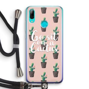 Cactus quote: Huawei P Smart (2019) Transparant Hoesje met koord