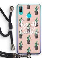 Cactus quote: Huawei P Smart (2019) Transparant Hoesje met koord