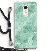 Groen marmer: Xiaomi Redmi 5 Transparant Hoesje met koord