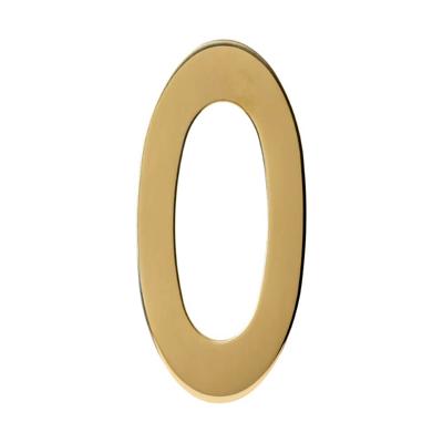 Intersteel Huisnummer 0Numbra 15cm messing - 0013.402040