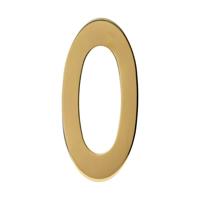 Intersteel Huisnummer 0Numbra 15cm messing - 0013.402040