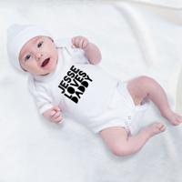 Gepersonaliseerde romper - Mijn eerste Vaderdag - Wit - 50/56