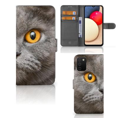 Telefoonhoesje | Met pasjeshouder | Samsung Galaxy A03s Britse Korthaar