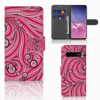 Samsung Galaxy S10 Hoesje Swirl Pink