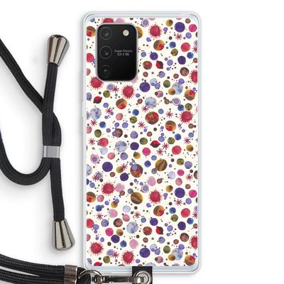 Planets Space: Samsung Galaxy S10 Lite Transparant Hoesje met koord