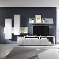 Home365 Wandcombinatie Bologna - Grijs / Wit