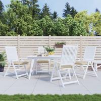 VidaXL Stoelkussens 4 st 40x40x7 cm oxford stof beige