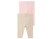 lupilu 2 baby leggings (86/92, Beige/lichtroze) - thumbnail