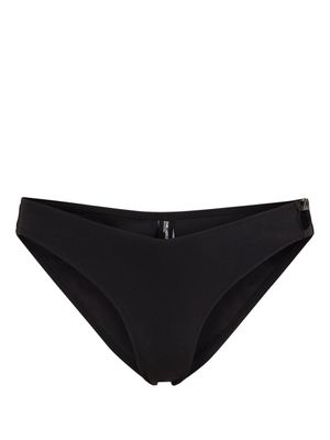 Karl Lagerfeld bas de bikini Signature à paillettes - Noir