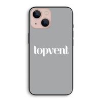 Topvent Grijs Wit: iPhone 13 mini Biologisch afbreekbaar hoesje