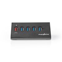 Nedis USB-Hub | USB Micro-B Female | USB-A Female | 5-Poorts | 1 stuks - UHUBUP3510BK