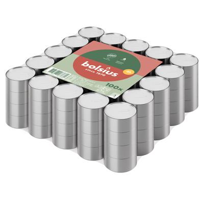 Bolsius Theelichten 4-uur brickpack 100 stuks