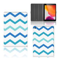 iPad 10.2 2019 | iPad 10.2 2020 | 10.2 2021 Tablet Hoes Zigzag Blauw