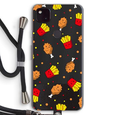 Chicken 'n Fries: Pixel 4a 5G Transparant Hoesje met koord