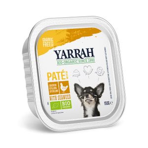 Yarrah bio paté kip & zeewier hondenvoer 12 x 150gr