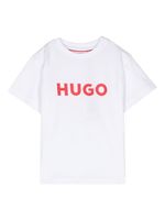 HUGO KIDS t-shirt en jersey à logo imprimé - Blanc