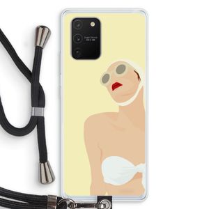 Summer: Samsung Galaxy S10 Lite Transparant Hoesje met koord