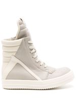 Rick Owens baskets montantes Geobasket en cuir - Gris