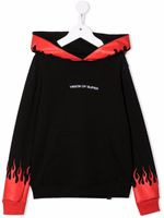 Vision Of Super Kids hoodie à imprimé flamme - Noir