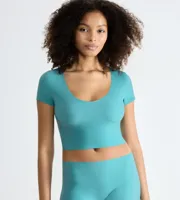 Dames Zero Feel Crop Top - T-shirt korte mouw - Naadloos - ondershirt