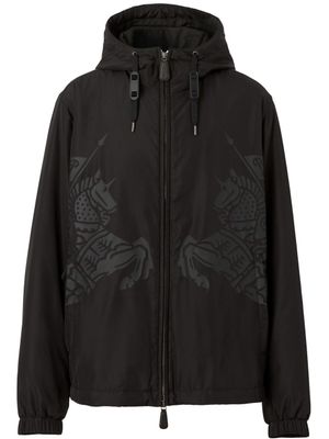 Burberry veste Equestrian Knight à imprimé graphique - Noir