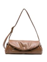 Jil Sander grand sac porté épaule Cannolo - Marron