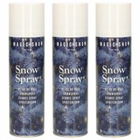 3 spuitbussen met kunstsneeuw 300 ml