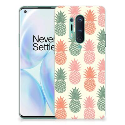 OnePlus 8 Pro | Siliconen Case | Ananas
