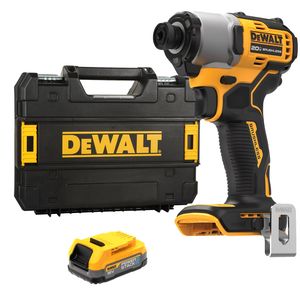 DeWalt DCF840E1T Accu Slagschroevendraaier | 1/4" | 18V XR Powerstack | in TSTAK - DCF840E1T-XJ