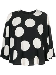 Valentino Garavani blouse à pois - Noir