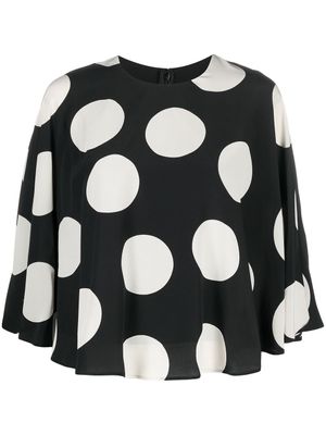 Valentino Garavani blouse à pois - Noir