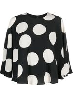 Valentino Garavani blouse à pois - Noir