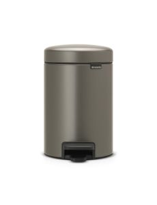 Brabantia pedaalemmer newlcon 3 liter platinum