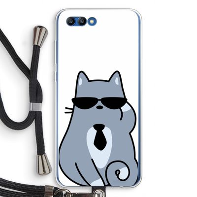 Cool cat: Honor 10 Transparant Hoesje met koord