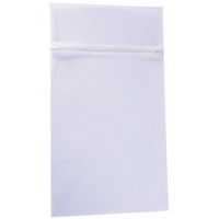 MSV Waszak voor kwetsbare kleding wasgoed/waszak - wit - Medium size - 45 x 25 cm   -