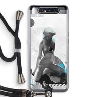 I will not feel a thing: Samsung Galaxy A80 Transparant Hoesje met koord