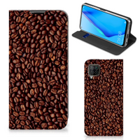 Huawei P40 Lite Flip Style Cover Koffiebonen - thumbnail