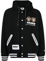 AAPE BY *A BATHING APE® veste à logo imprimé - Noir - thumbnail