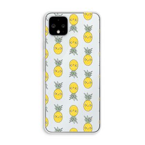 Ananas: Pixel 4 XL Transparant Hoesje