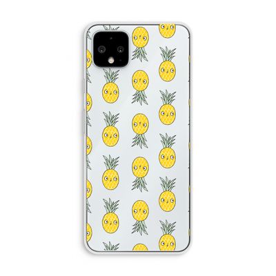 Ananas: Pixel 4 XL Transparant Hoesje