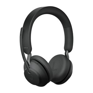 Jabra Evolve2 65 UC On Ear headset Telefoon Bluetooth Stereo Zwart Volumeregeling, Indicator voor batterijstatus, Microfoon uitschakelbaar (mute)